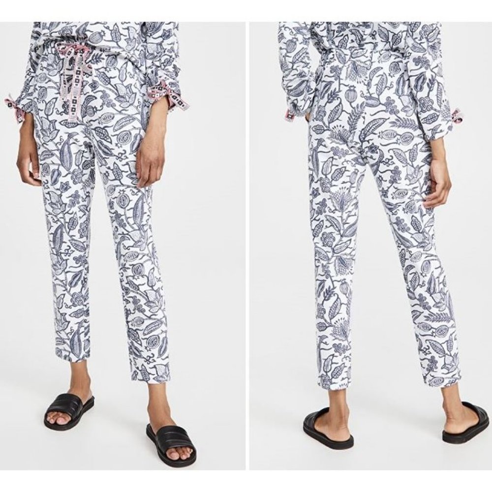 NWOT The Upside Batik Jackie Print Cotton Blend Jersey Track Pants Large